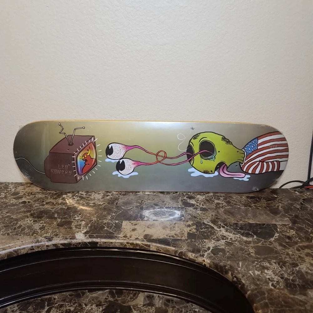 Toy Machine Skateboards Leo Romero Buggin Out Pro 8.25 " Skate Deck New Damaged